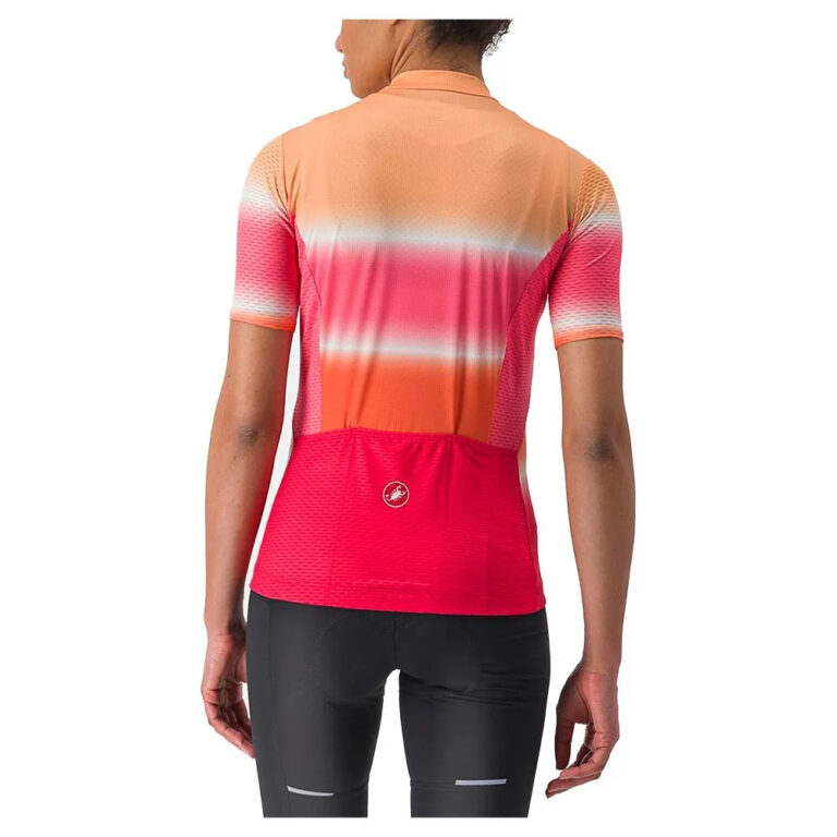 Castelli Dolce Short Sleeve Jersey XS Soft Orange / Hibiscus - S Soft Orange / Hibiscus - Image 2