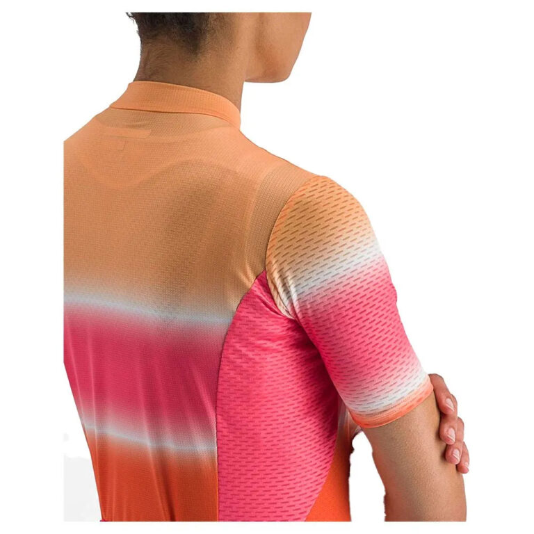 Castelli Dolce Short Sleeve Jersey XS Soft Orange / Hibiscus - S Soft Orange / Hibiscus - Image 4