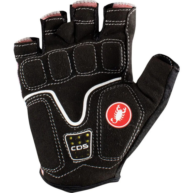 Castelli Dolcissima 2 Short Gloves L Blush / Dark Blush / White - XL Blush / Dark Blush / White - Image 2