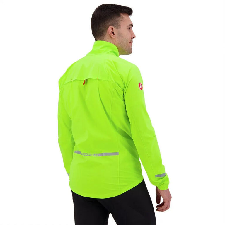 Castelli Emergency 2 Rain Jacket S Electric Lime - 3XL Electric Lime - Image 4