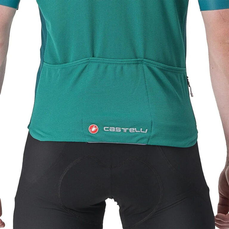 Castelli Endurance Elite Short Sleeve Jersey S Quetzal Green - XL Quetzal Green - Image 3