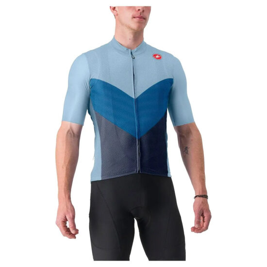 Castelli Endurance Pro 2 Short Sleeve Jersey L Blue Azure / Belgian Blue