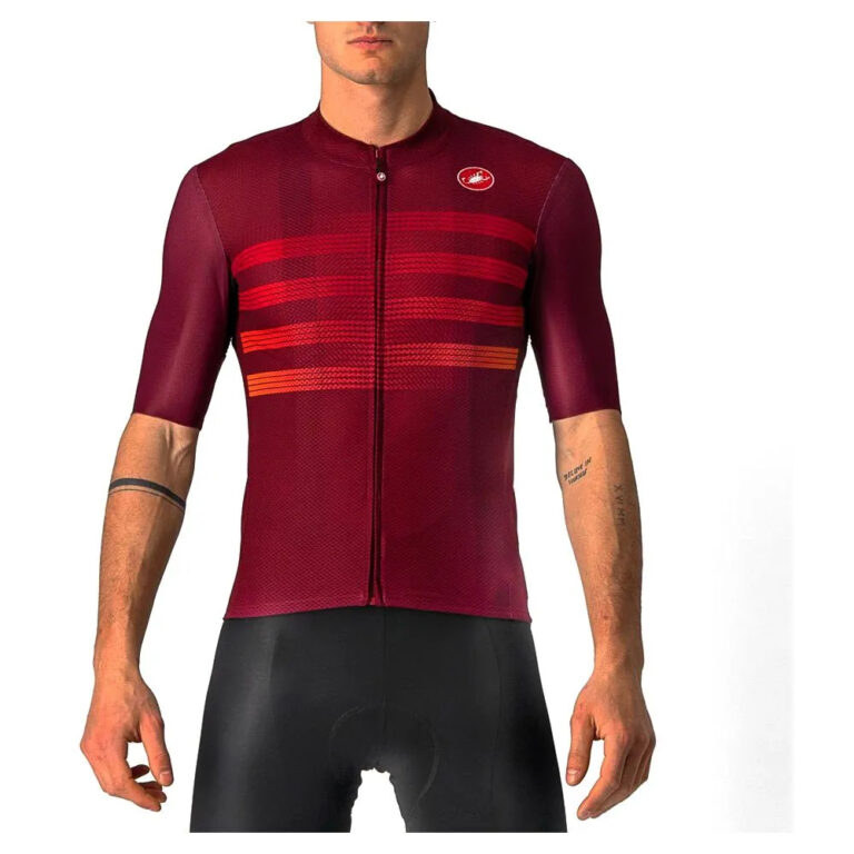 Castelli Endurance Pro Short Sleeve Jersey 2XL Bordeaux / Red / Orange - 3XL Bordeaux / Red / Orange