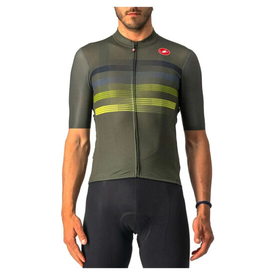 Castelli Endurance Pro Short Sleeve Jersey S Military Green / Blue Sulphur - 3XL Military Green / Blue Sulphur