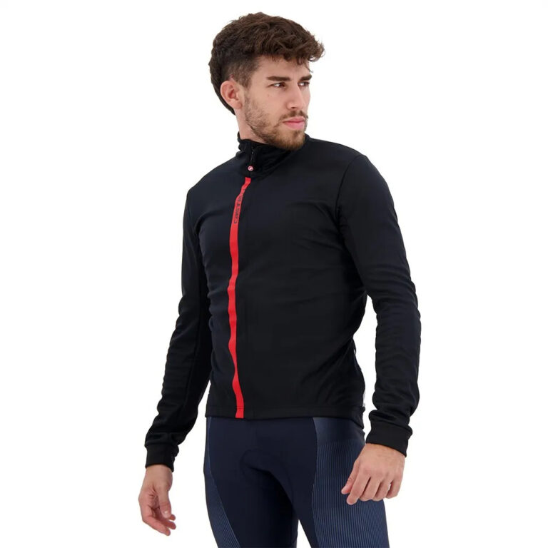 Castelli Entrata Jacket XS Black / Red - 3XL Black / Red - Image 3