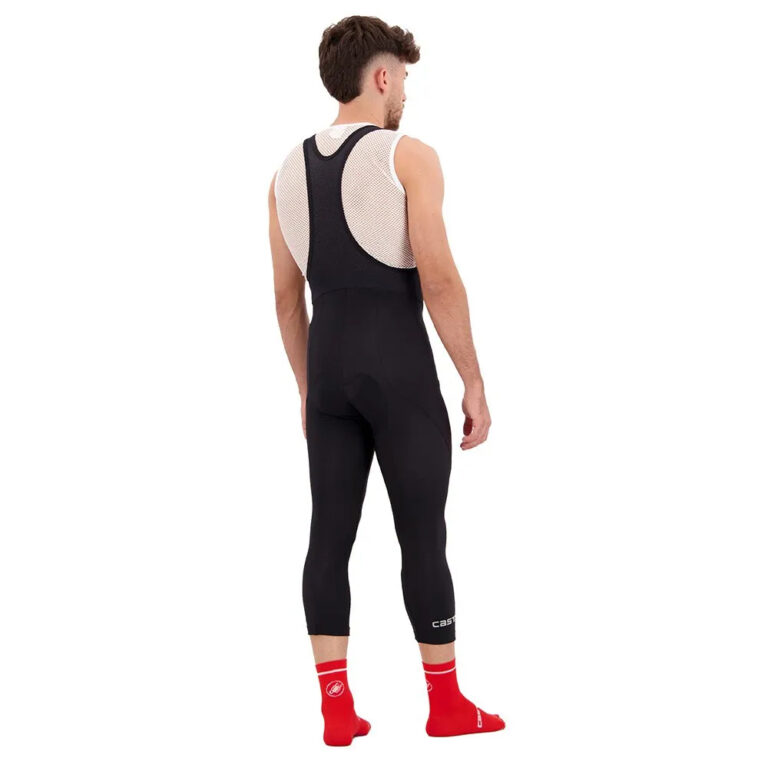 Castelli Entrata Thermal 3/4 Bib Tights S Black - 3XL Black - Image 4