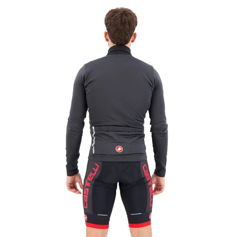 Castelli Entrata Thermal Long Sleeve Jersey XS Black / Red - 3XL Black / Red - Image 2