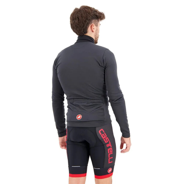 Castelli Entrata Thermal Long Sleeve Jersey XS Black / Red - 3XL Black / Red - Image 4