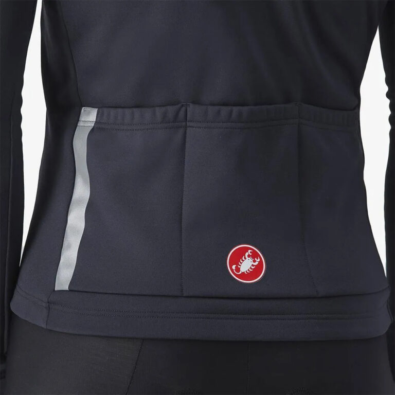 Castelli Entrata Thermal Long Sleeve Jersey XS Black / Red - 3XL Black / Red - Image 5