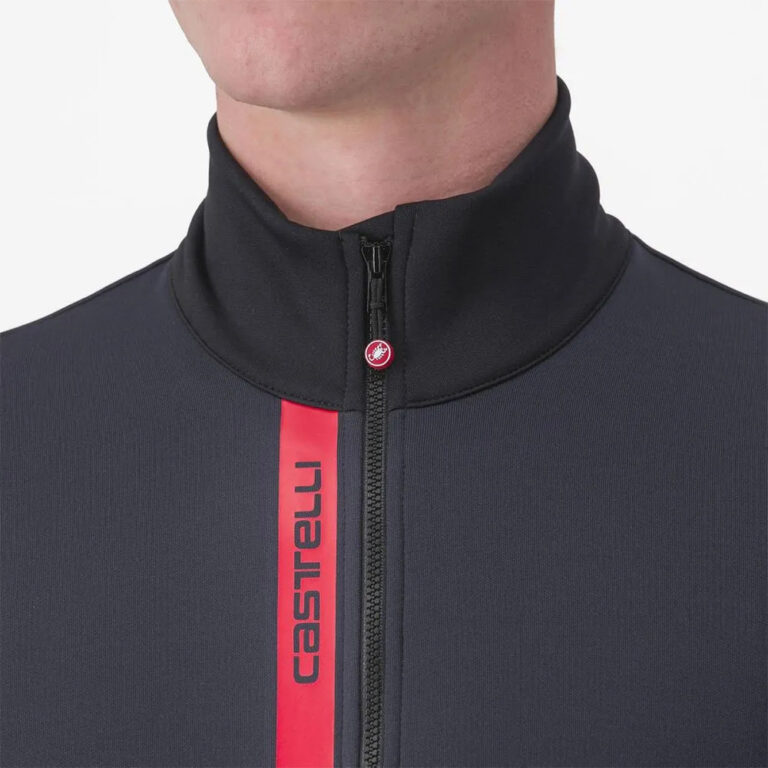 Castelli Entrata Thermal Long Sleeve Jersey XS Black / Red - 3XL Black / Red - Image 6