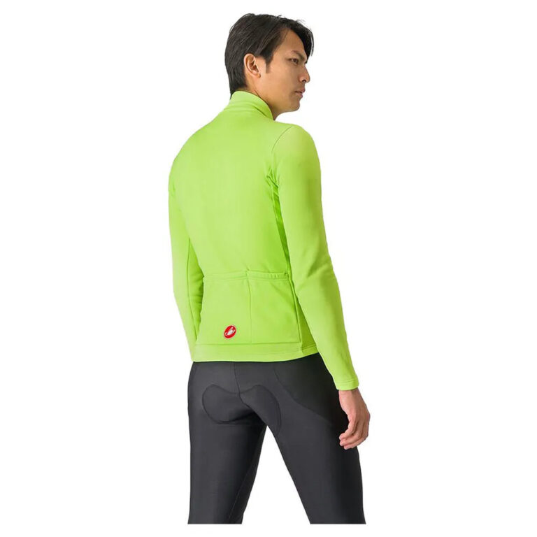 Castelli Entrata Thermal Long Sleeve Jersey M Electric Lime / Black / Blue / Magenta Fluo - L Electric Lime / Black / Blue / Magenta Fluo - Image 2