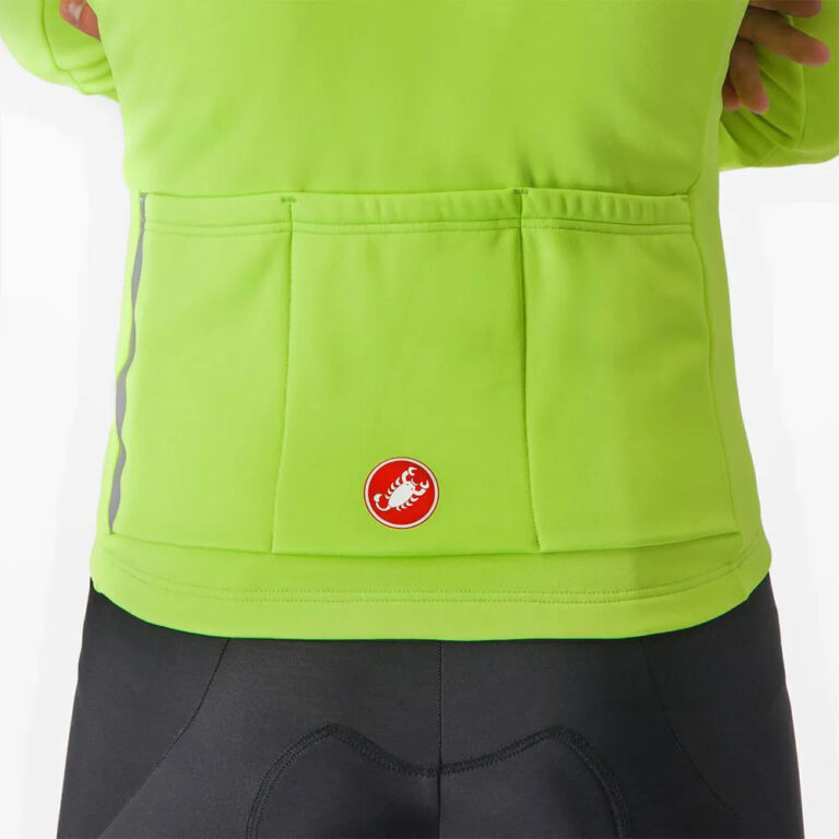 Castelli Entrata Thermal Long Sleeve Jersey M Electric Lime / Black / Blue / Magenta Fluo - L Electric Lime / Black / Blue / Magenta Fluo - Image 3