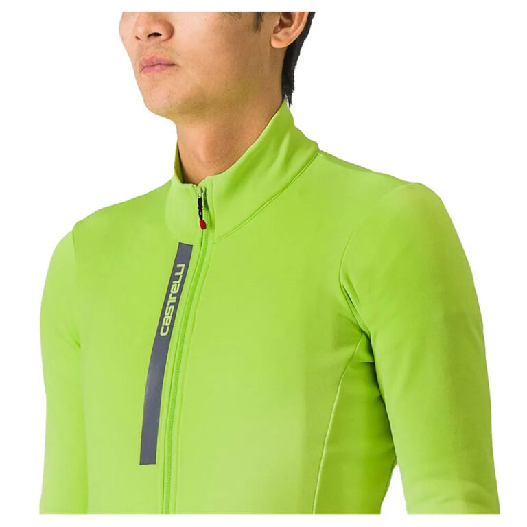 Castelli Entrata Thermal Long Sleeve Jersey M Electric Lime / Black / Blue / Magenta Fluo - L Electric Lime / Black / Blue / Magenta Fluo - Image 4