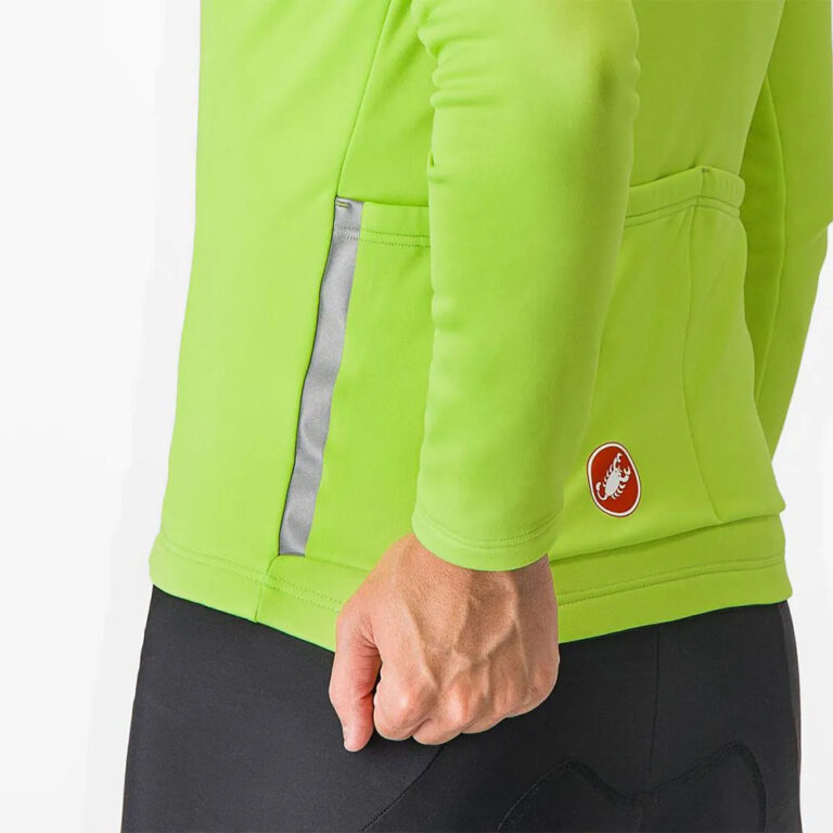 Castelli Entrata Thermal Long Sleeve Jersey M Electric Lime / Black / Blue / Magenta Fluo - L Electric Lime / Black / Blue / Magenta Fluo - Image 5