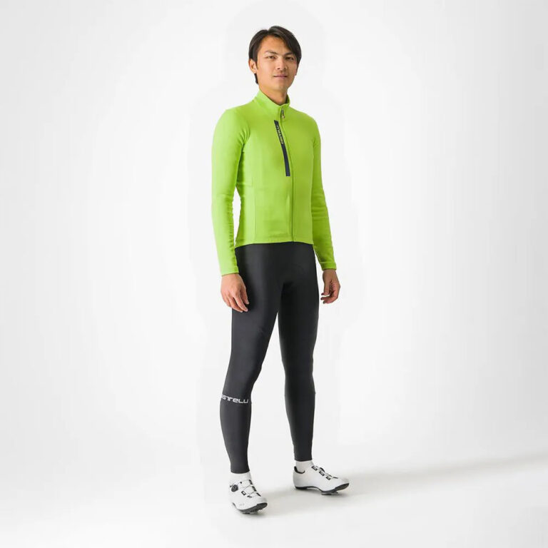 Castelli Entrata Thermal Long Sleeve Jersey M Electric Lime / Black / Blue / Magenta Fluo - L Electric Lime / Black / Blue / Magenta Fluo - Image 6