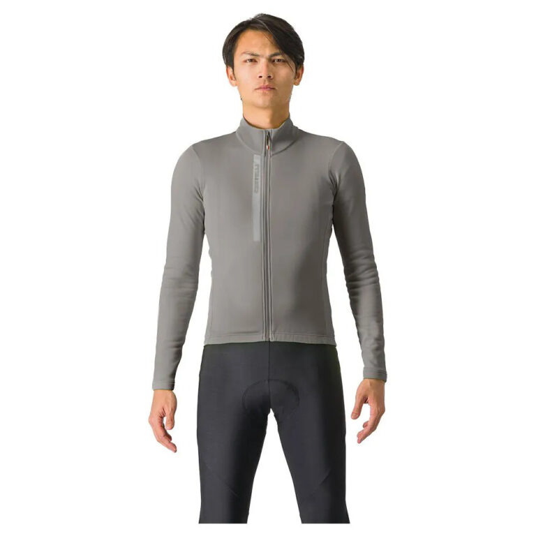 Castelli Entrata Thermal Long Sleeve Jersey M Gunmetal Grey - 2XL Gunmetal Grey