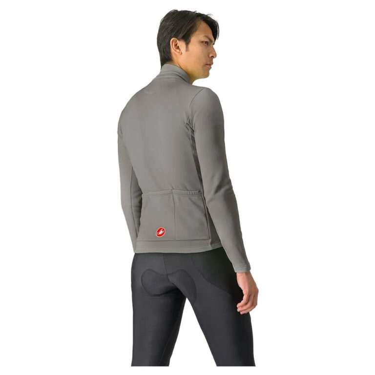 Castelli Entrata Thermal Long Sleeve Jersey M Gunmetal Grey - 2XL Gunmetal Grey - Image 2