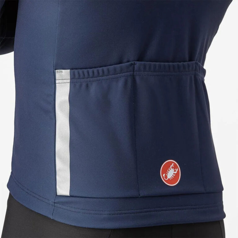 Castelli Entrata Thermal Short Sleeve Jersey M Blue / Silver - 3XL Blue / Silver - Image 5