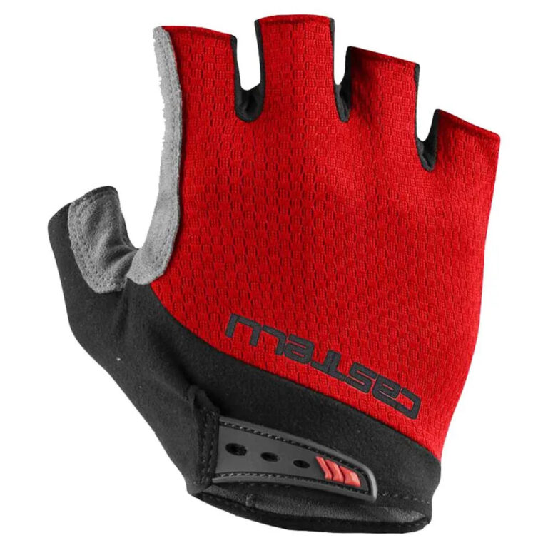 Castelli Entrata V Short Gloves XS Red - S Red