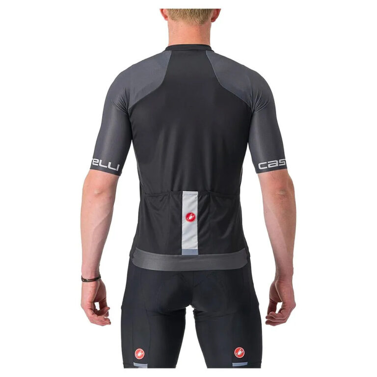 Castelli Entrata VI Short Sleeve Jersey S Soft Black / Dark Grey / Ivory - 2XL Soft Black / Dark Grey / Ivory - Image 2