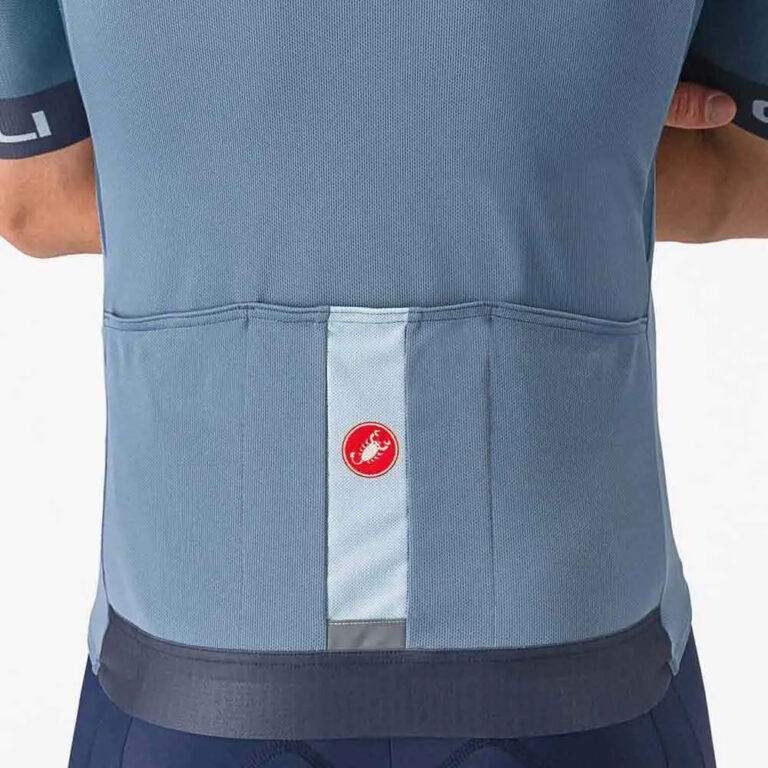 Castelli Entrata VI Short Sleeve Jersey S Light Steel Blue / Dark Steel Bl - 2XL Light Steel Blue / Dark Steel Bl - Image 4