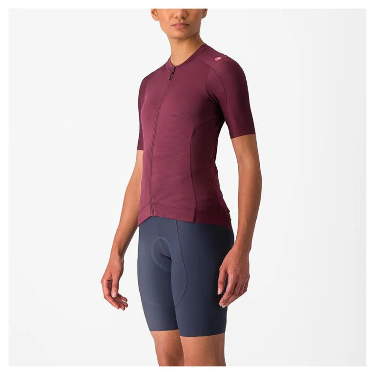 Castelli Espresso Short Sleeve Jersey L Deep Bordeaux / Deep Bordeaux - Image 3