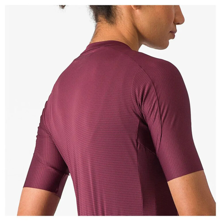 Castelli Espresso Short Sleeve Jersey L Deep Bordeaux / Deep Bordeaux - Image 5