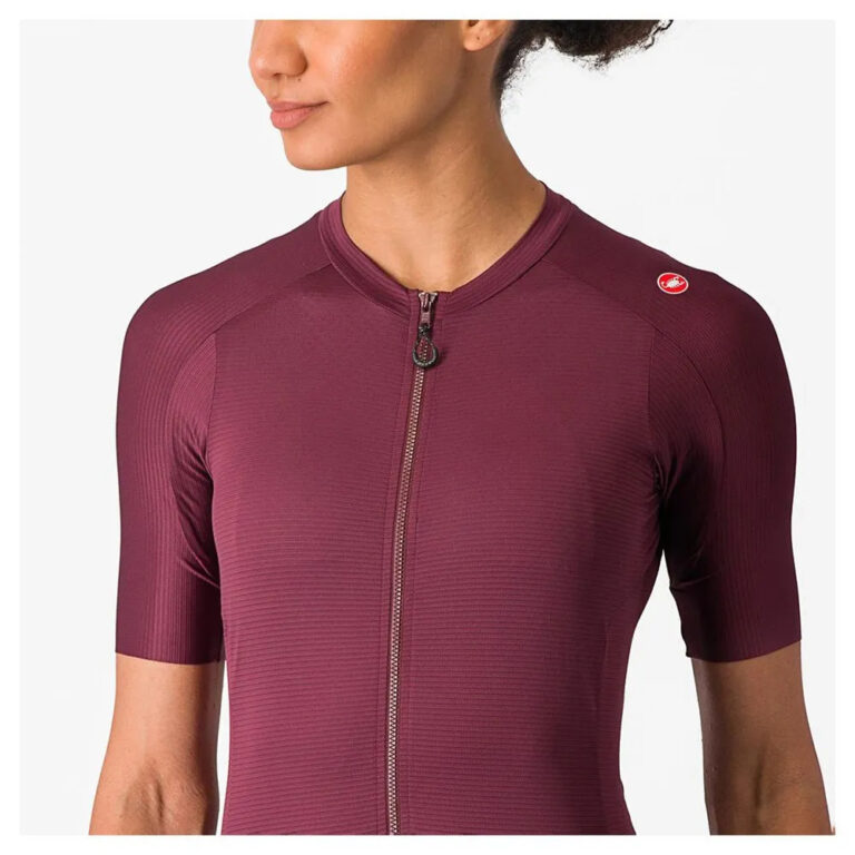 Castelli Espresso Short Sleeve Jersey L Deep Bordeaux / Deep Bordeaux - Image 6