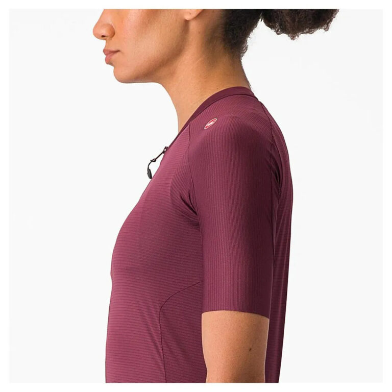 Castelli Espresso Short Sleeve Jersey L Deep Bordeaux / Deep Bordeaux - Image 7