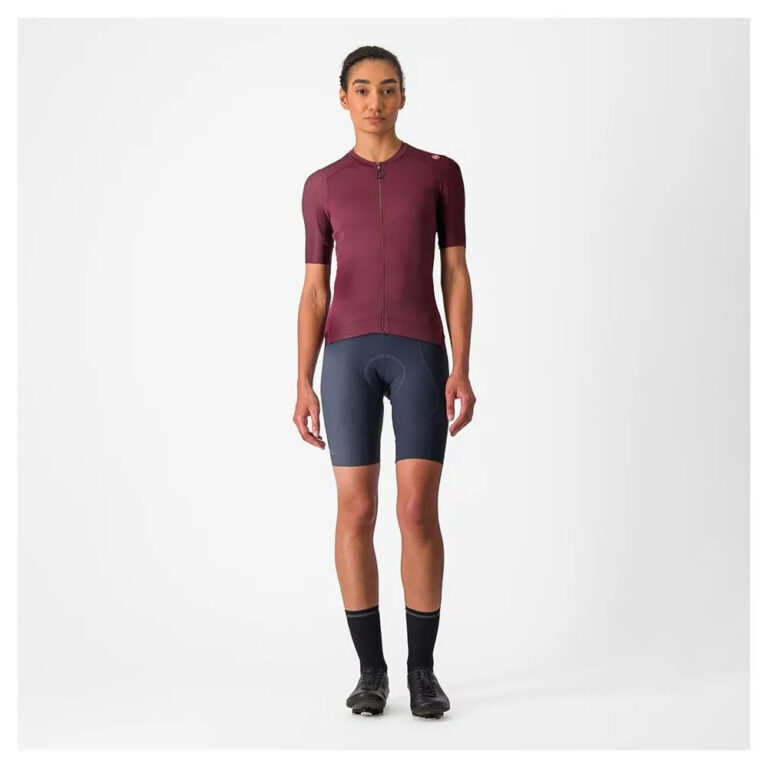 Castelli Espresso Short Sleeve Jersey L Deep Bordeaux / Deep Bordeaux - Image 8