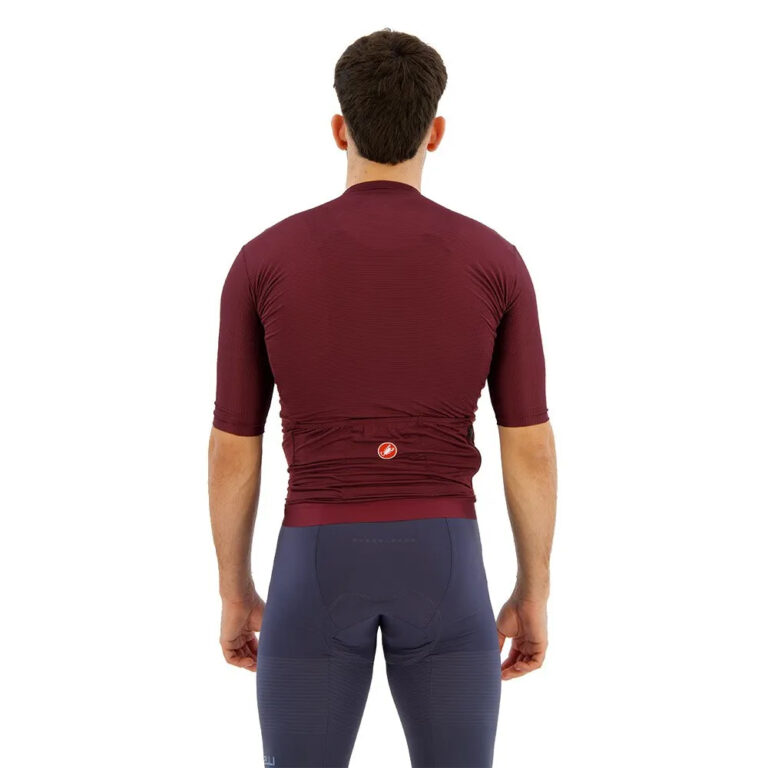 Castelli Espresso Short Sleeve Jersey L Deep Bordeaux / Silver Moon - 3XL Deep Bordeaux / Silver Moon - Image 2