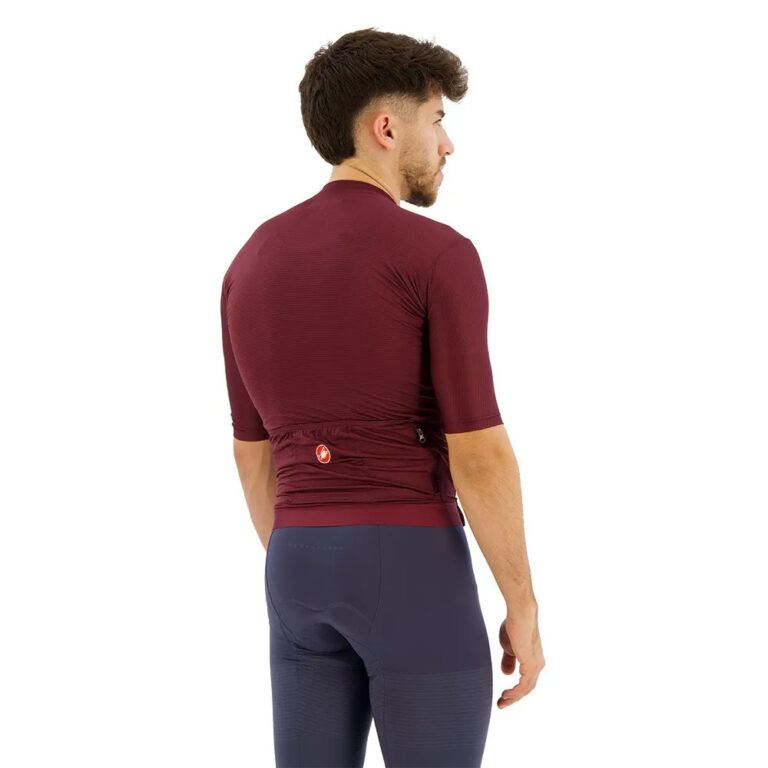 Castelli Espresso Short Sleeve Jersey L Deep Bordeaux / Silver Moon - 3XL Deep Bordeaux / Silver Moon - Image 4