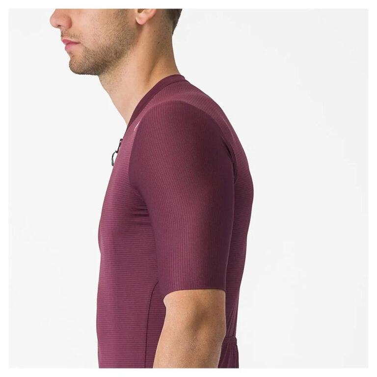 Castelli Espresso Short Sleeve Jersey L Deep Bordeaux / Silver Moon - 3XL Deep Bordeaux / Silver Moon - Image 5