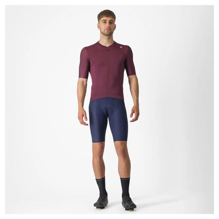 Castelli Espresso Short Sleeve Jersey L Deep Bordeaux / Silver Moon - 3XL Deep Bordeaux / Silver Moon - Image 6