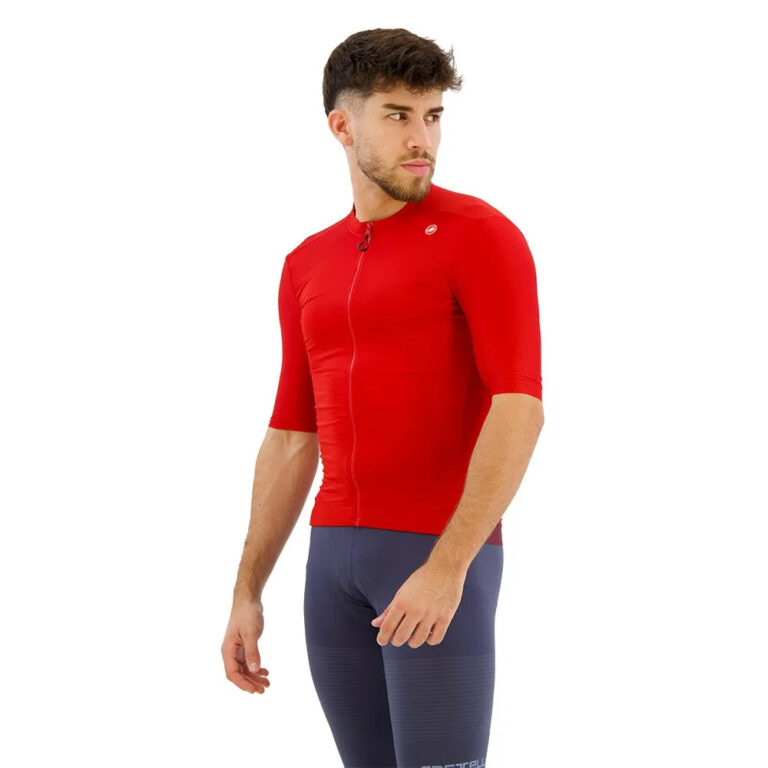 Castelli Espresso Short Sleeve Jersey 2XL Rich Red / Deep Bordeaux - Image 3