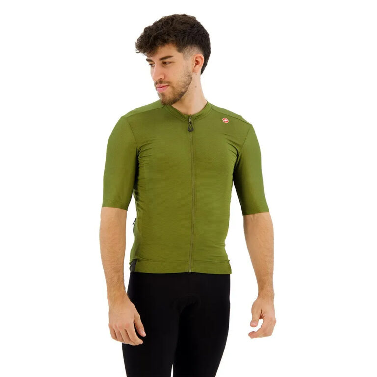 Castelli Espresso Short Sleeve Jersey S Sage / Electric Lime - 3XL Sage / Electric Lime