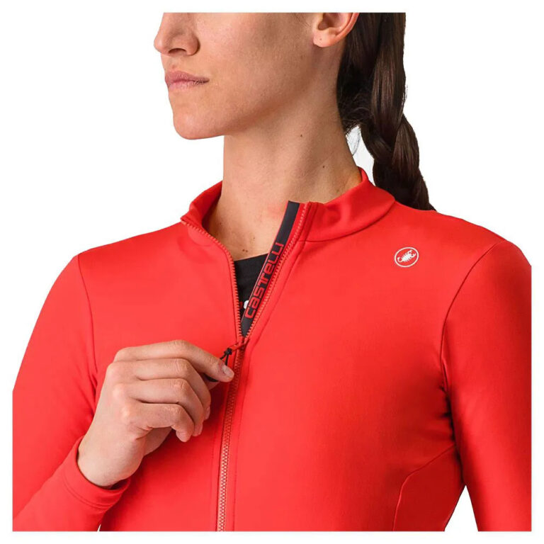 Castelli Espresso Thermal Long Sleeve Jersey S Black / Hibiscus - M Black / Hibiscus - Image 3