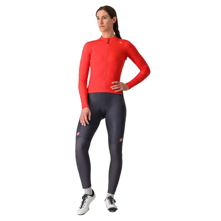 Castelli Espresso Thermal Long Sleeve Jersey S Black / Hibiscus - M Black / Hibiscus - Image 6