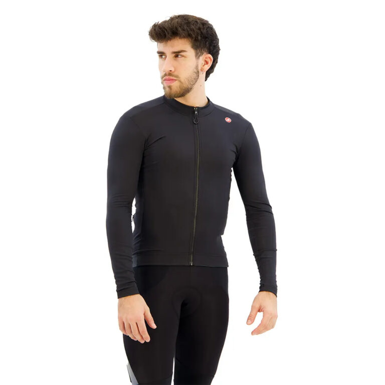 Castelli Espresso Thermal Long Sleeve Jersey S Light Black - 3XL Light Black