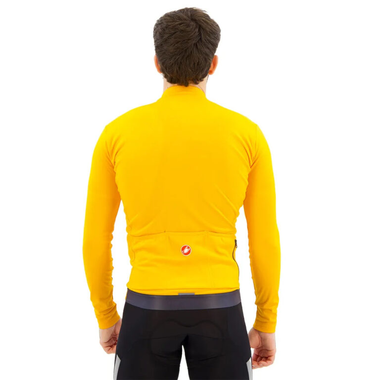 Castelli Espresso Thermal Long Sleeve Jersey S Orange / Dark Grey - 3XL Orange / Dark Grey - Image 2