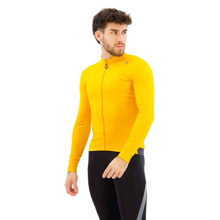 Castelli Espresso Thermal Long Sleeve Jersey S Orange / Dark Grey - 3XL Orange / Dark Grey - Image 3