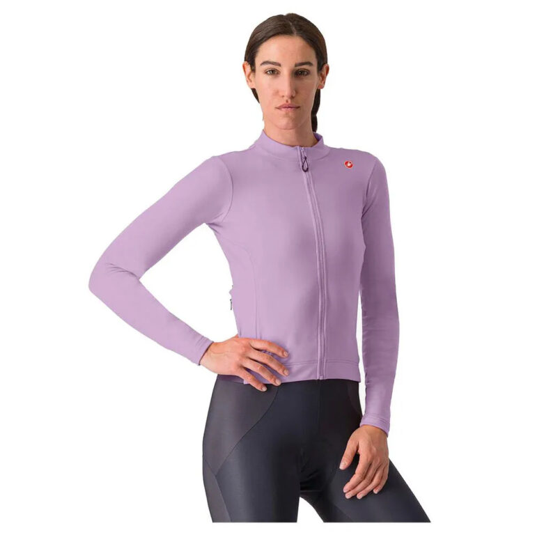 Castelli Espresso Thermal Long Sleeve Jersey M Purple Mist / Green-Dark Purple - L Purple Mist / Green-Dark Purple