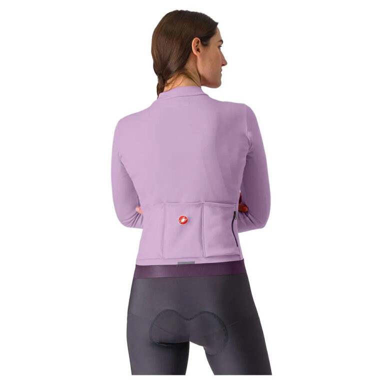 Castelli Espresso Thermal Long Sleeve Jersey M Purple Mist / Green-Dark Purple - L Purple Mist / Green-Dark Purple - Image 2