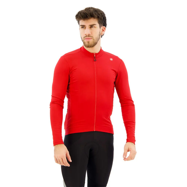 Castelli Espresso Thermal Long Sleeve Jersey M Rich Red - 2XL Rich Red