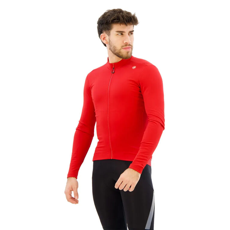 Castelli Espresso Thermal Long Sleeve Jersey M Rich Red - 2XL Rich Red - Image 3