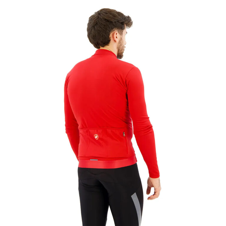 Castelli Espresso Thermal Long Sleeve Jersey M Rich Red - 2XL Rich Red - Image 4