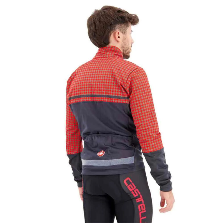 Castelli Finisterre Jacket S Dark Grey / Fiery Red / Dark Green - 2XL Dark Grey / Fiery Red / Dark Green - Image 4