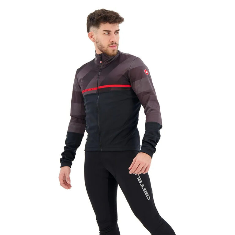 Castelli Finisterre Jacket S Light Black / Dark Grey / Red - 3XL Light Black / Dark Grey / Red - Image 3