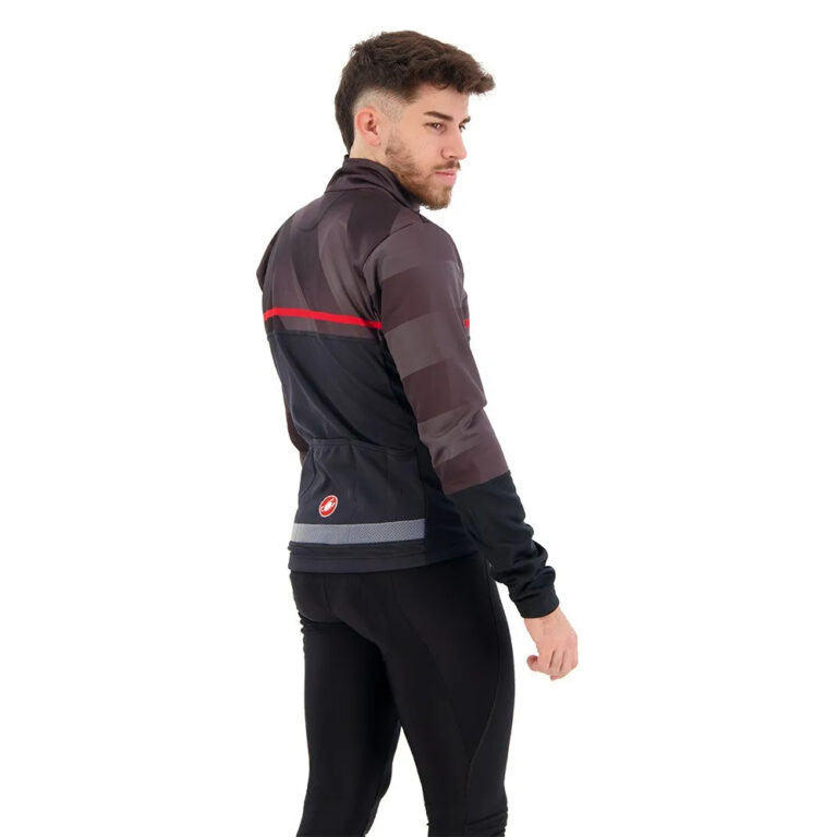 Castelli Finisterre Jacket S Light Black / Dark Grey / Red - 3XL Light Black / Dark Grey / Red - Image 4