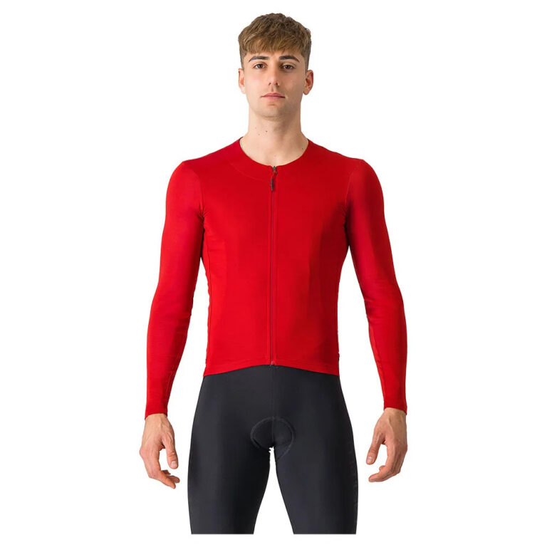 Castelli Fly Long Sleeve Jersey M Rich Red